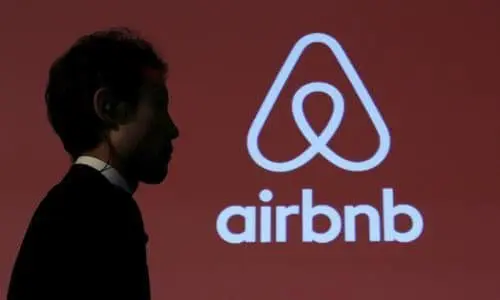 Airbnb is accused of ‘marauding’ across New York. It is not doing enough to negotiate with authorities or vet hosts advertising on its site illegally. Photograph: Yuya Shino/Reuters
