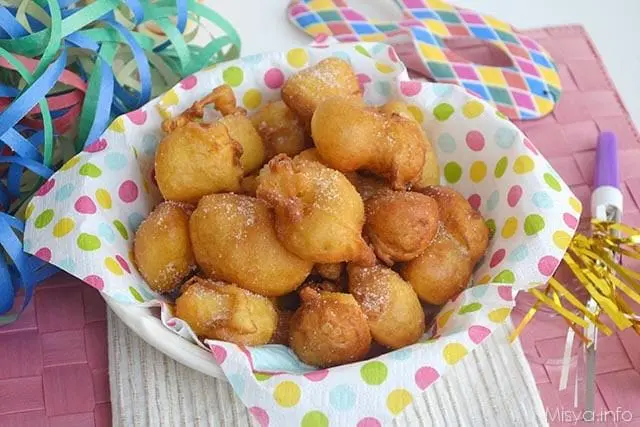 How to make Carnival Cake fritters frying or oven-baked.