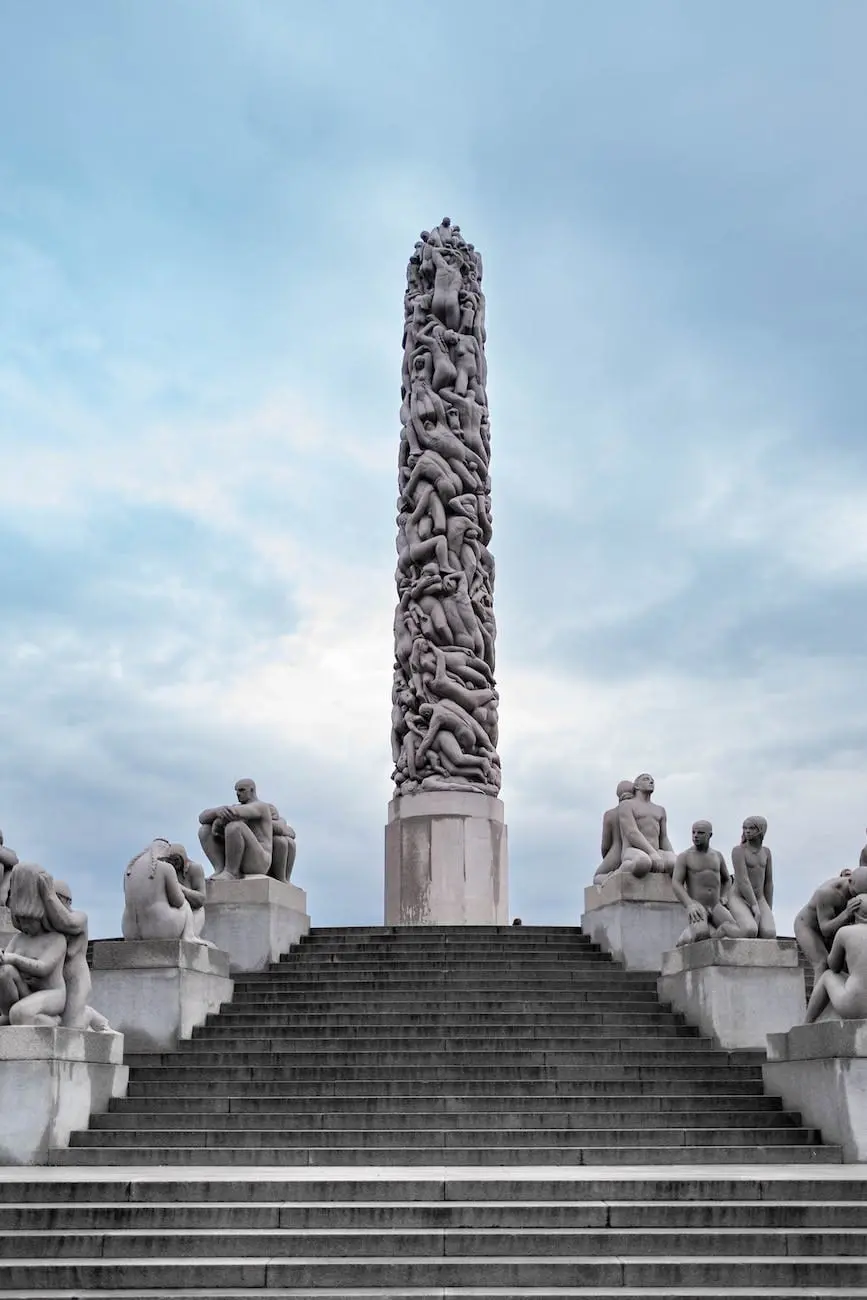 sculpture monolith in frogner park in Oslo Norway