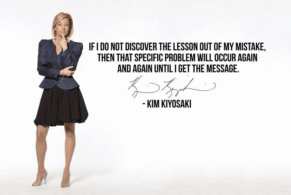 Inspiring quotes from Kim Kiyosaki on wealth creation and financial independence
