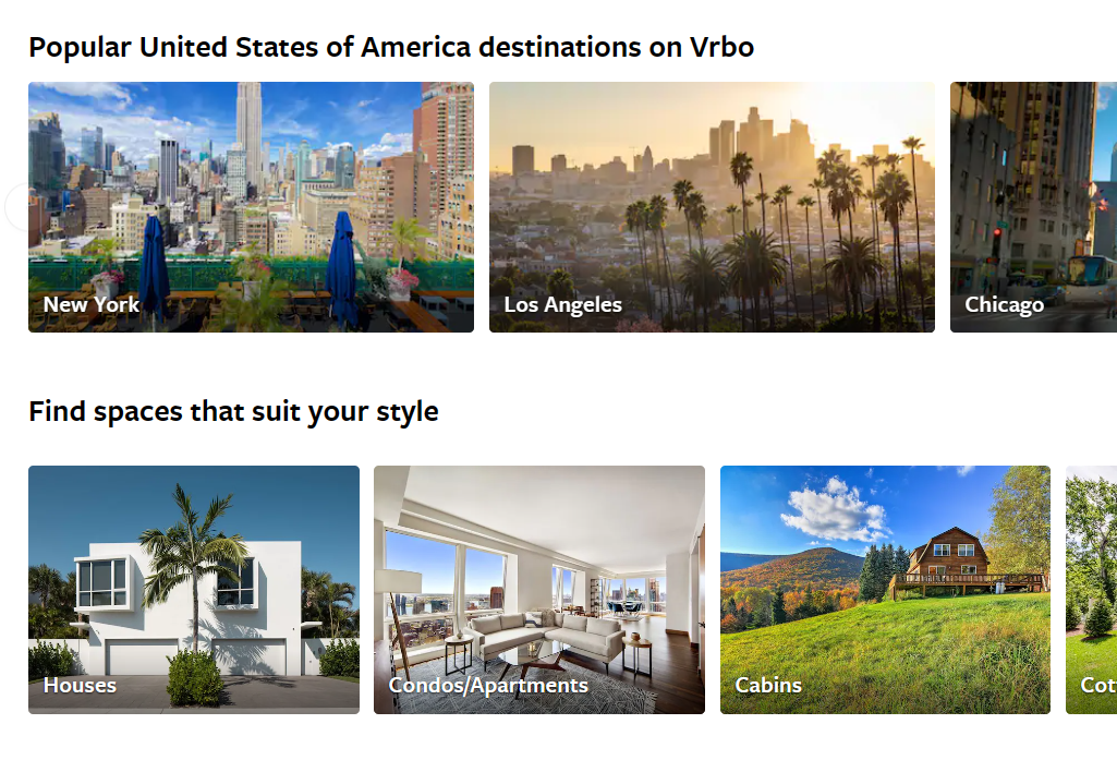 VRBO vacation rentals