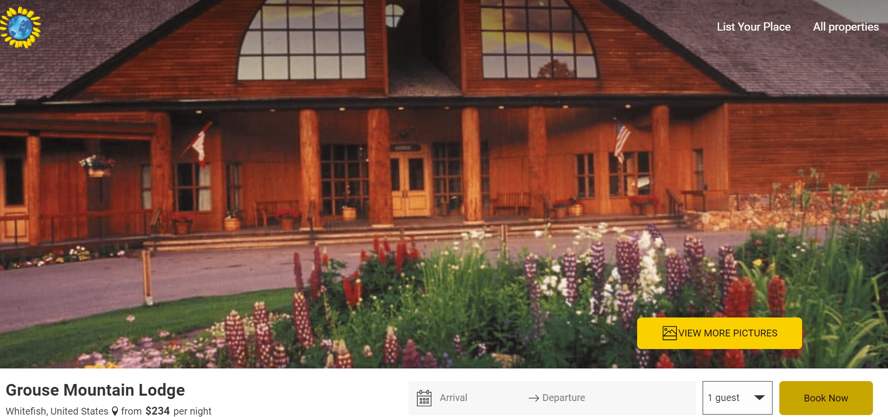 Stay at Grouse Mountain Lodge when you do bike rentals whitefish montana