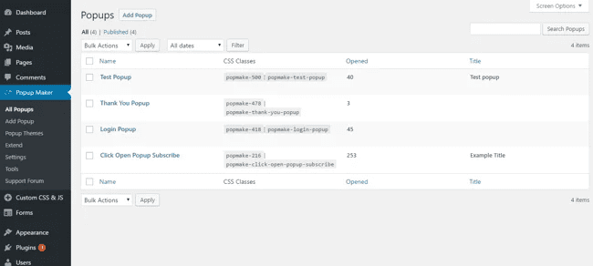 10. Popup Maker WordPress Plugin popup