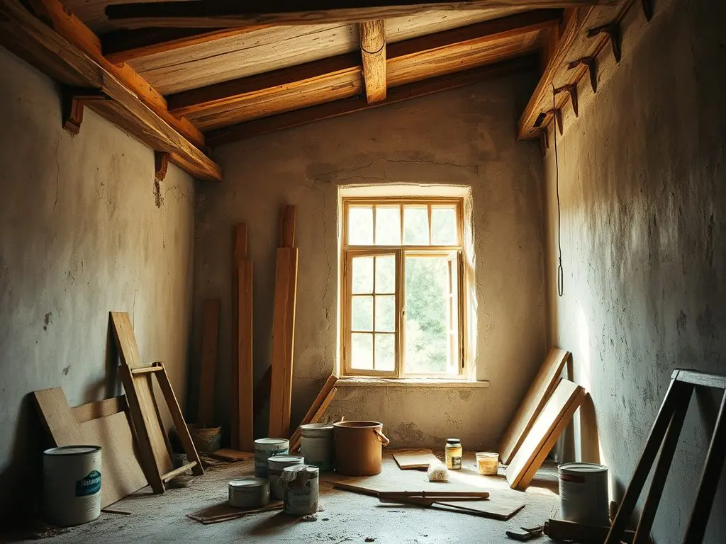 Major repairs and upgrades on 1 euro home