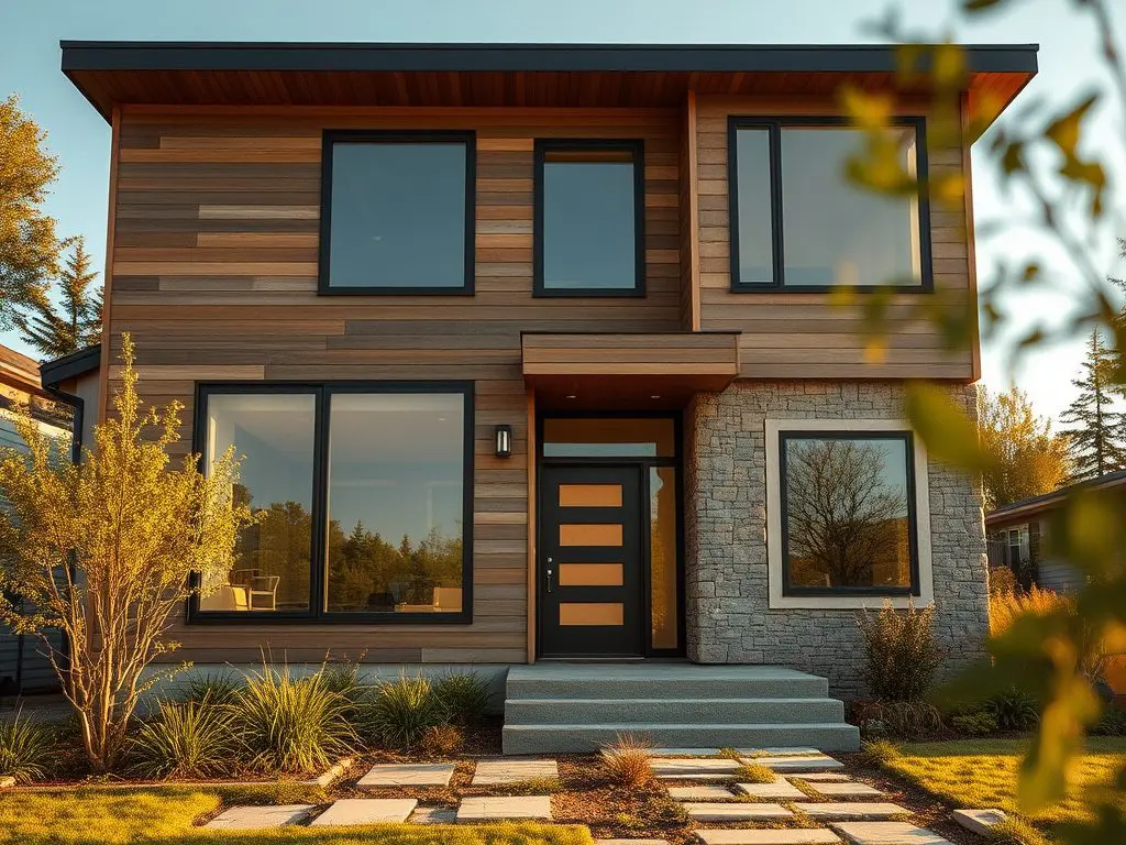 Material choices now include Eco-friendly options that enhance a home's aesthetics and functionality by improving insulation and reducing energy costs.