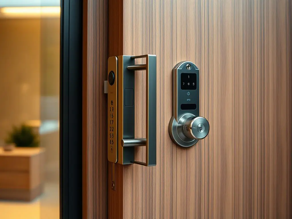 Modern doors are often equipped with:

multi-point locking systems, 

deadbolts,

smart locks that can be controlled via smartphone apps. 

These advancements have significantly enhanced home security, providing homeowners with peace of mind and ease of access control.