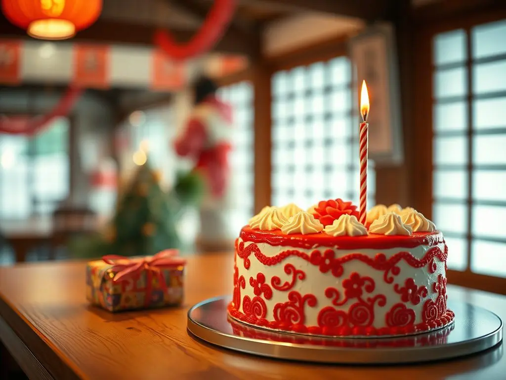 In Japan, birthdays are celebrated with "Tanjōbi," featuring a red-and-white sponge cake called "Castella," symbolizing good luck. The birthday person receives a "Tanjōbi-presen," a carefully wrapped gift.

