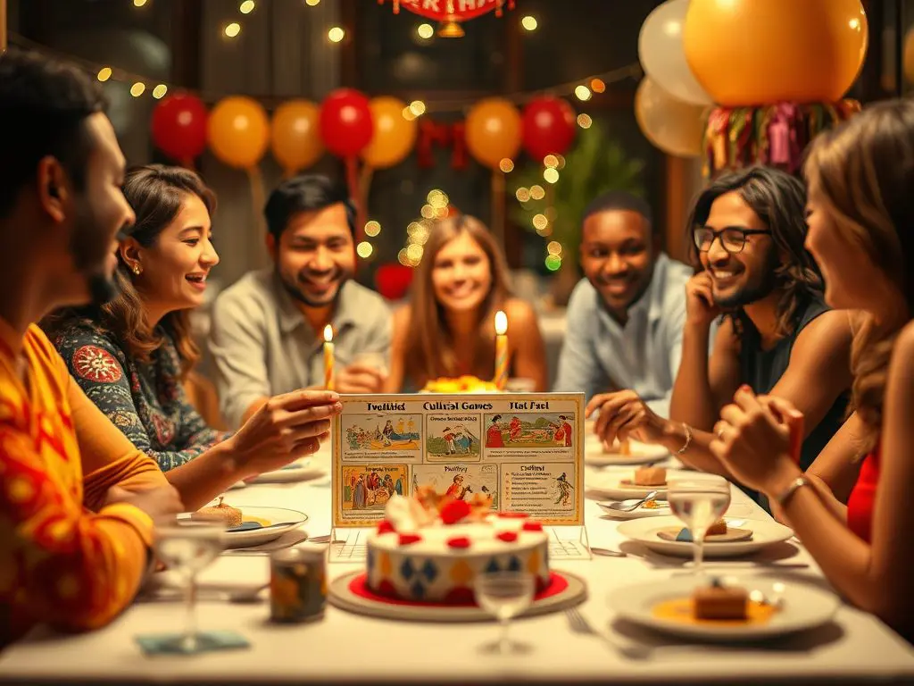 It reminds me of the time I took part in a trivia game at a birthday dinner. We learned fun facts about different cultures' celebrations.