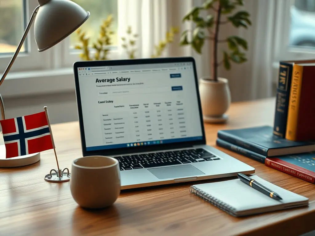 Resources for finding average salary information in Norway