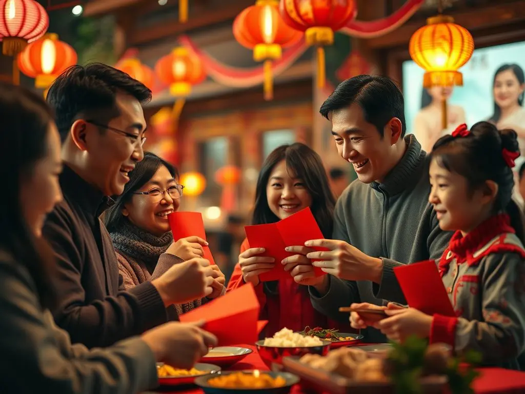 The Lunar New Year, in Asian countries, brings families together with traditional dances, red envelope exchanges, and symbolic dishes.

