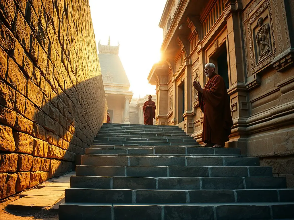 First light touched the ancient temple walls, turning stone to gold. An old monk swept the steps with mindful strokes, his daily ritual a meditation in motion. He gestured for me to join, handing over his spare broom. Sometimes the deepest lessons come without words.