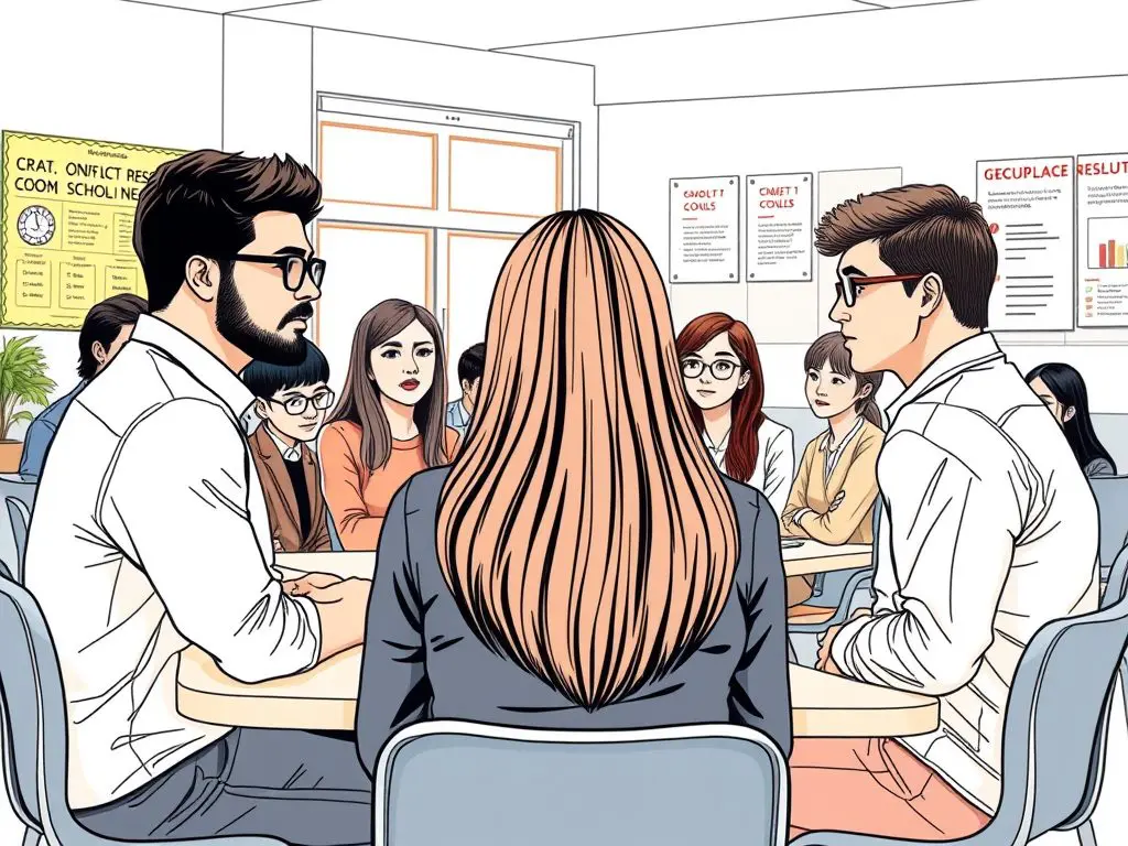 Mediation and negotiation: Teaching students mediation and negotiation skills helps resolve disputes peacefully, a key element of school violence prevention. Schools can implement these strategies by providing workshops led by trained professionals and integrating these concepts into the curriculum. For example, a school in California introduced a mediation program. This program trained students as peer mediators. The school saw a 30% reduction in conflicts.