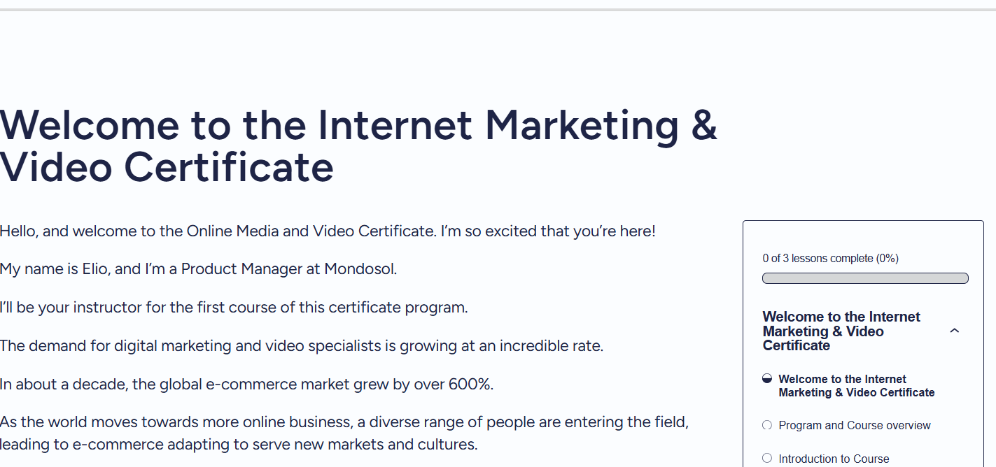 Course Progress Tracking