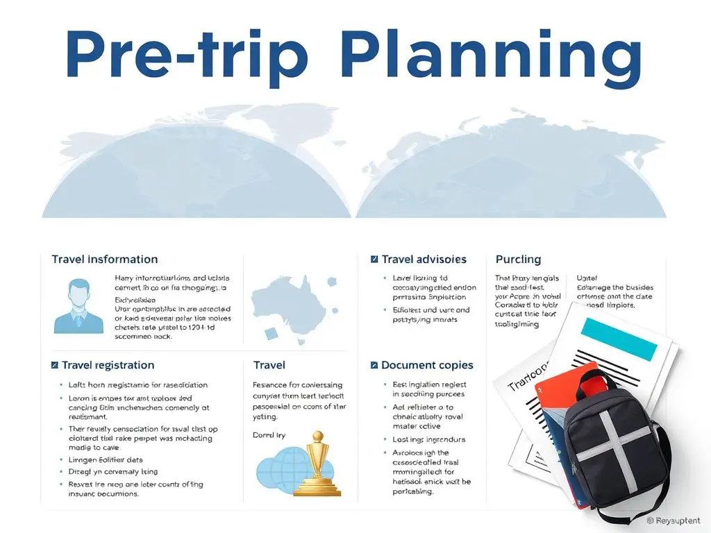 1. Pre-Trip Planning Research your destination thoroughly. Websites like Travel Advisory offer current safety information.