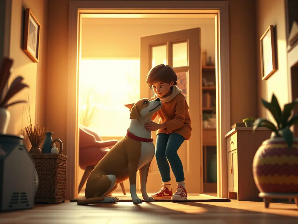 Every time we come home, we reinforce that unspoken promise - "See? I came back, just like always," demonstrating through actions our understanding of our pets.