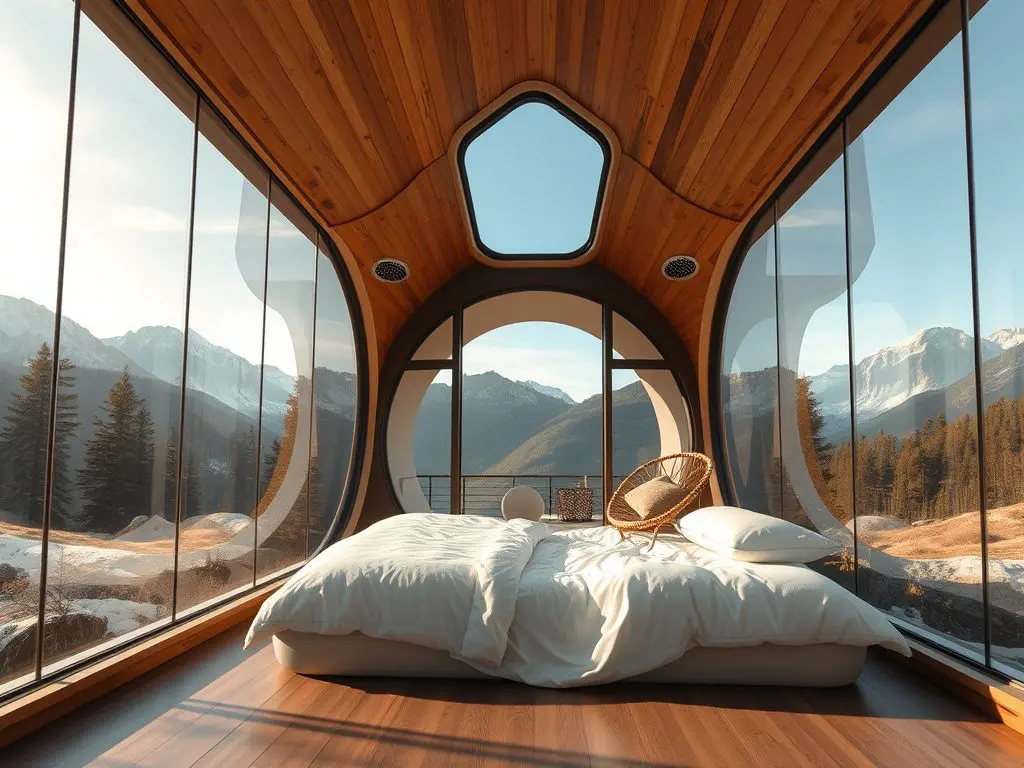 For instance, The Sleep Pod is located in scenic mountain regions. It offers rooms specifically engineered to harness natural lighting. These rooms also make use of soothing soundscapes. These elements combine seamlessly to create a serene escape that promotes restorative sleep.