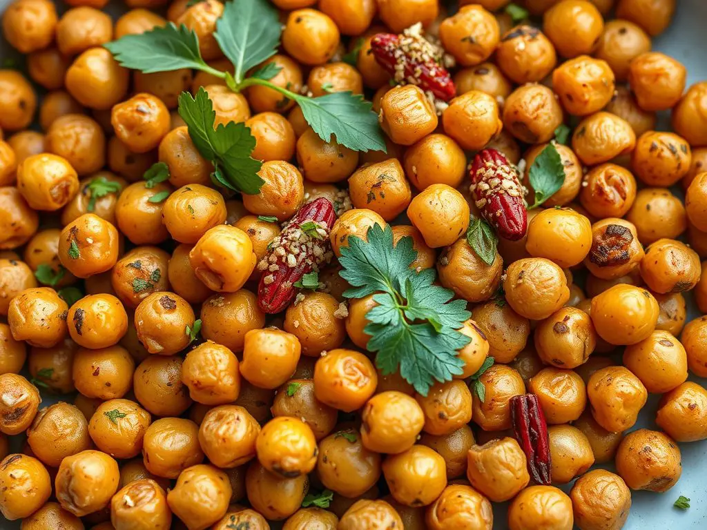 Roasted Chickpea Medley with Mediterranean Spices
