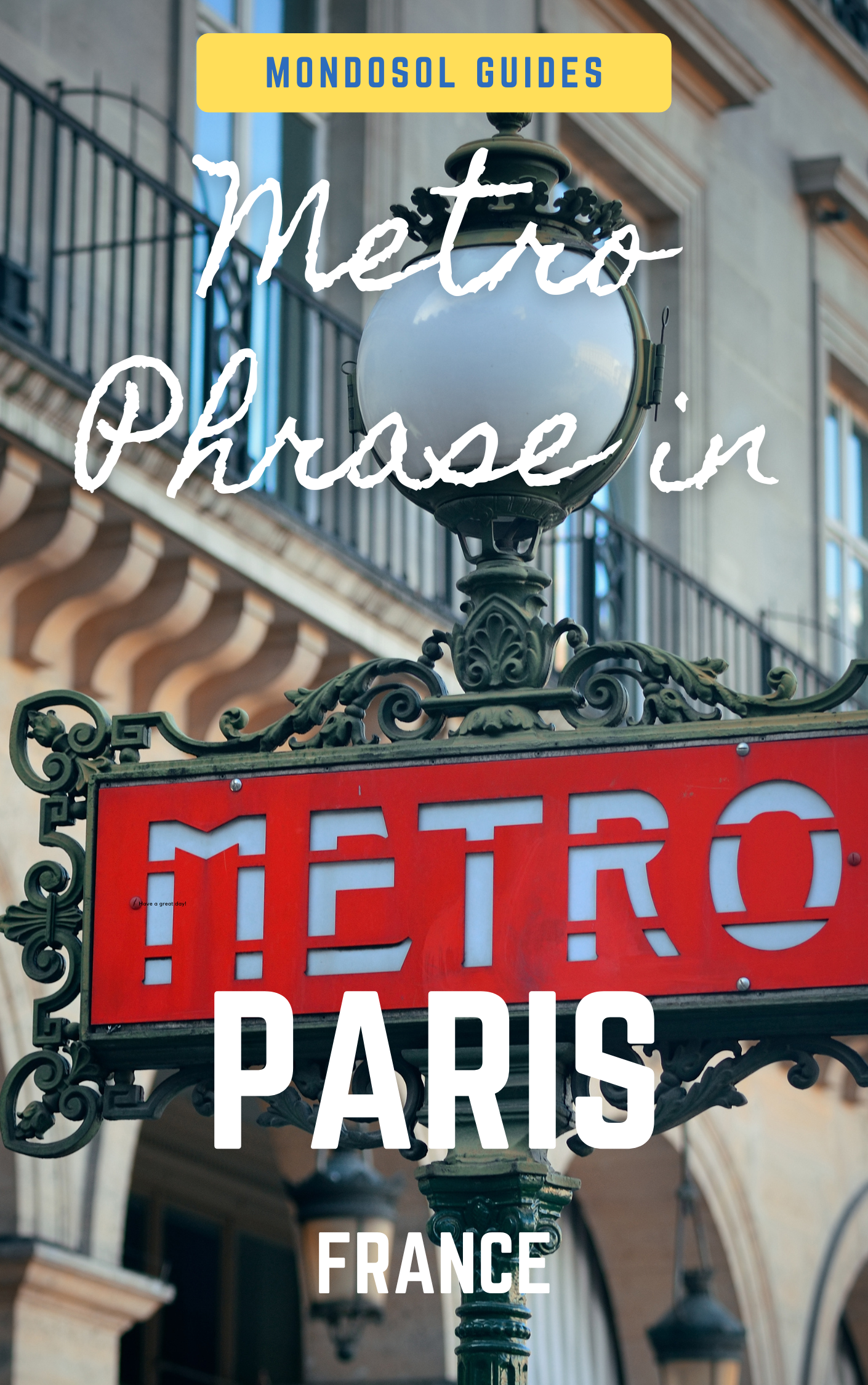 Mondosol’s Paris Metro guidebook