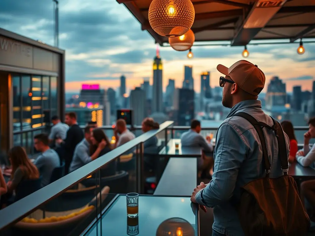 A traveler at The Wythe Hotel recalled the rooftop bar's ambiance fondly. It was the perfect place to unwind after a day of sightseeing.