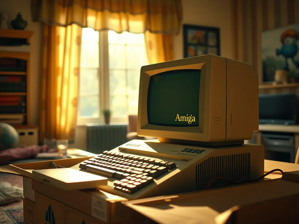 the day I unwrapped my first computer, the iconic Commodore Amiga.