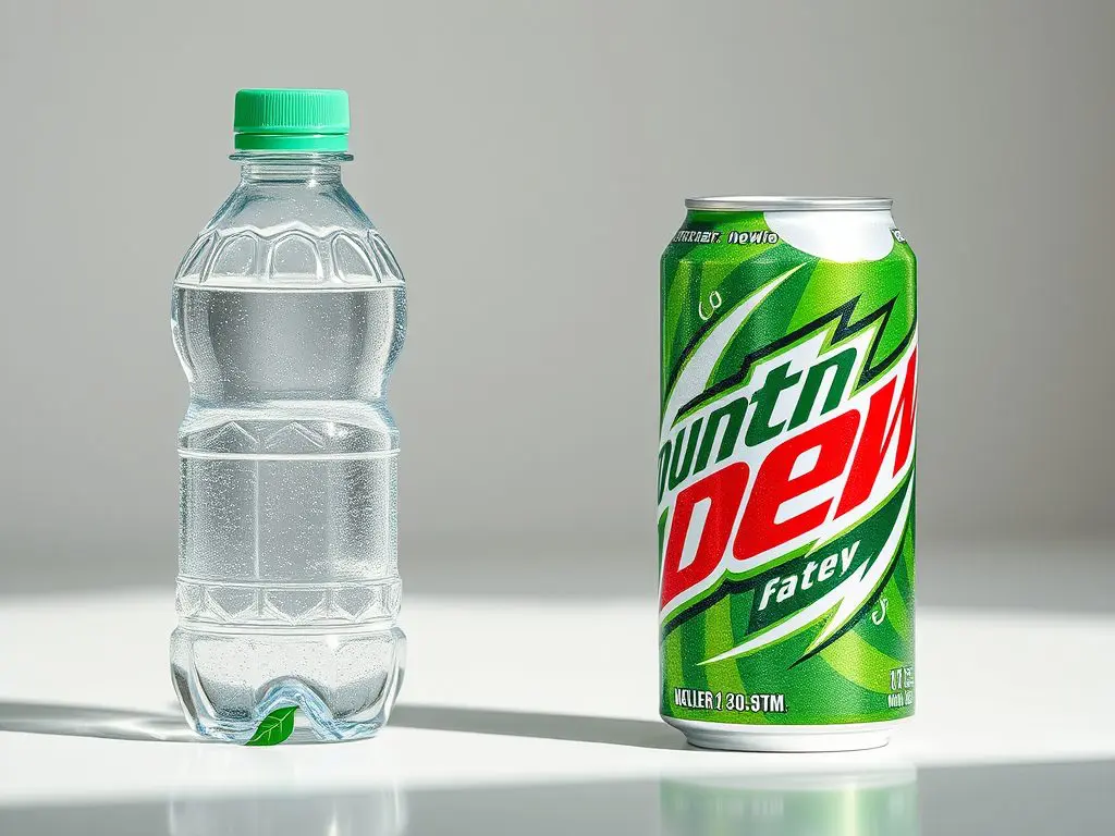 Prioritizing water intake while enjoying Mountain Dew in moderation leads to better overall health and wellbeing