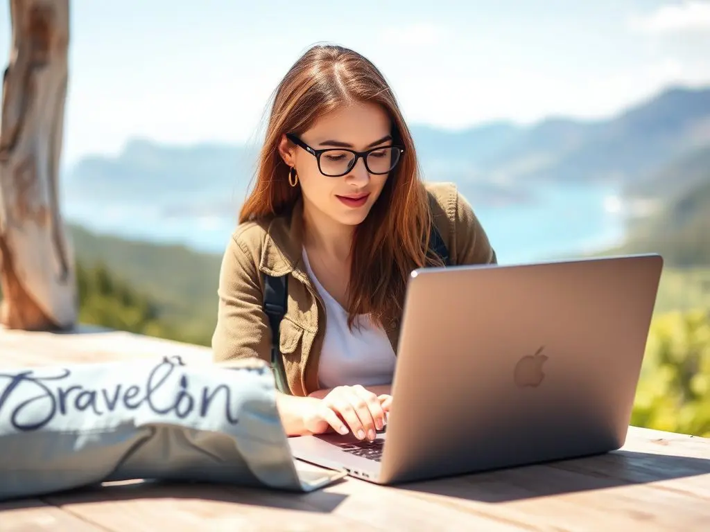 Travel blogger creating passive income through Mondosol's coaching platform