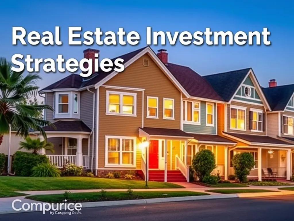 Strategies include rental properties, fix-and-flip opportunities, REITs, short-term rentals, and commercial real estate