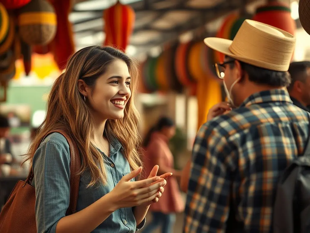 She could hold discussions about her business ideas with locals effortlessly