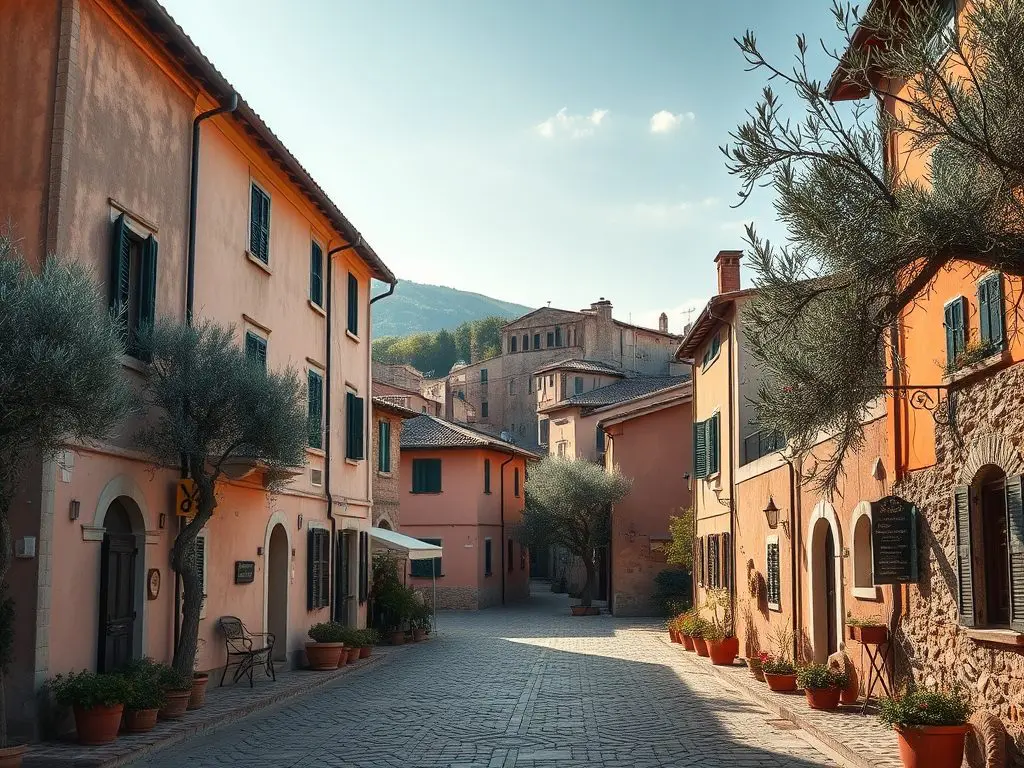 The village has a population of just over 1,500. It offers an authentic Italian lifestyle