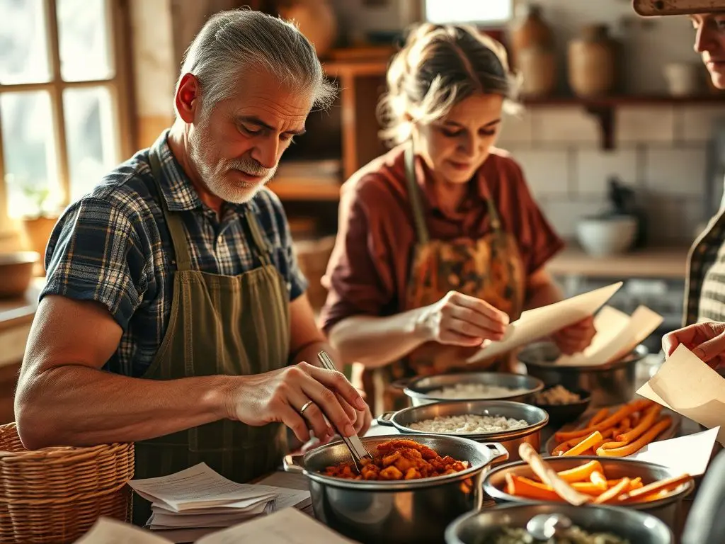 Traditional recipe learning Collect recipes from local families to take home, preserving the experience.