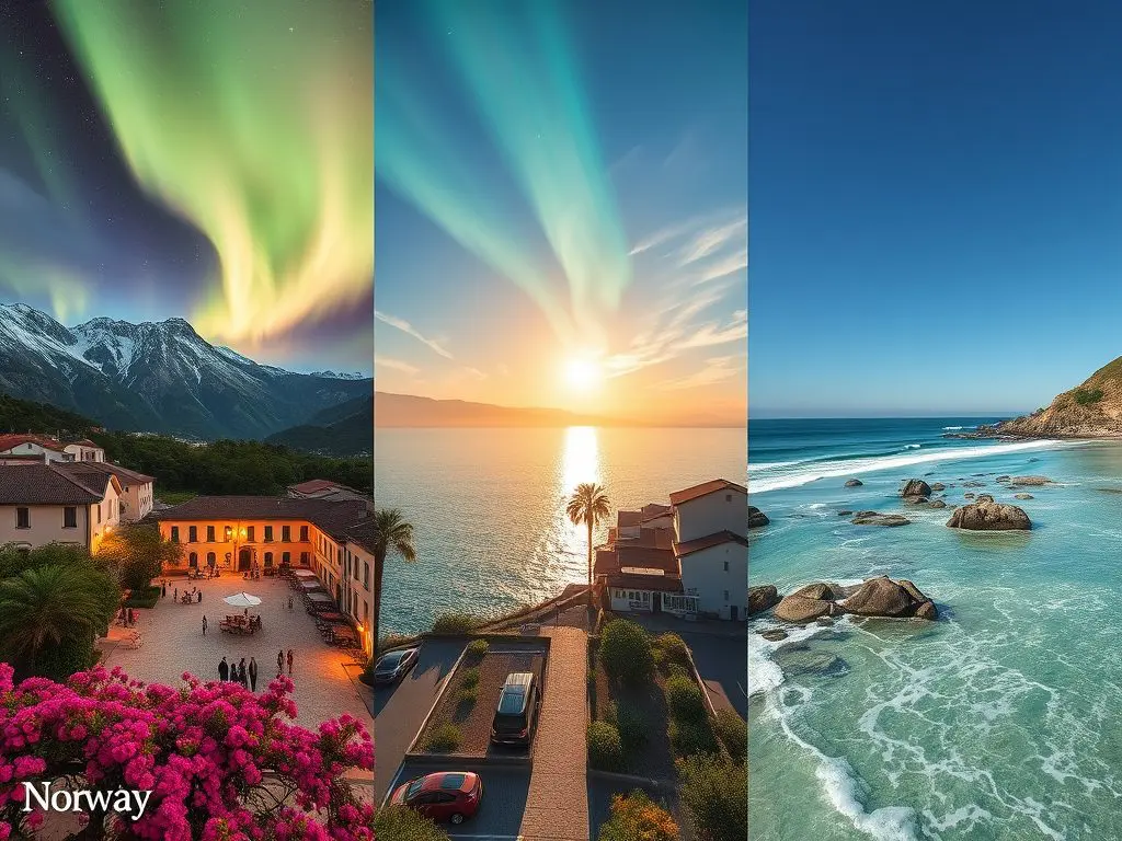 A Tale of Three Climates: Comparing Weather in Norway, Italy, and California