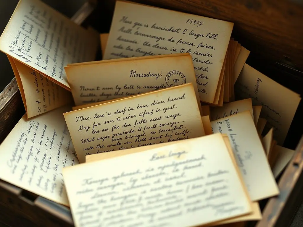 Written in flowing Norwegian script, these letters held family secrets he couldn't unlock.