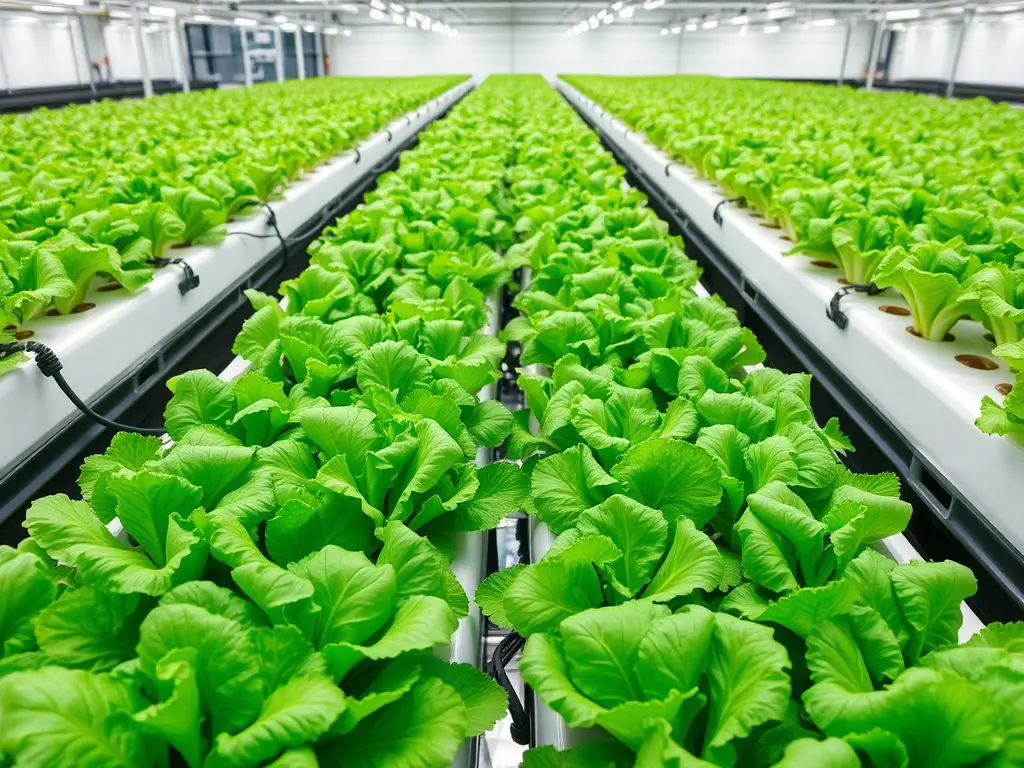 Hydroponics is a modern farming method where plants grow in nutrient-rich water instead of soil.