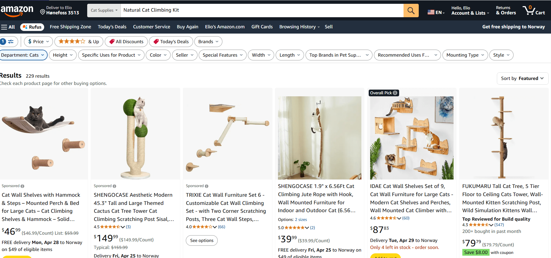 Get started with these essential supplies: Natural Cat Climbing Kit