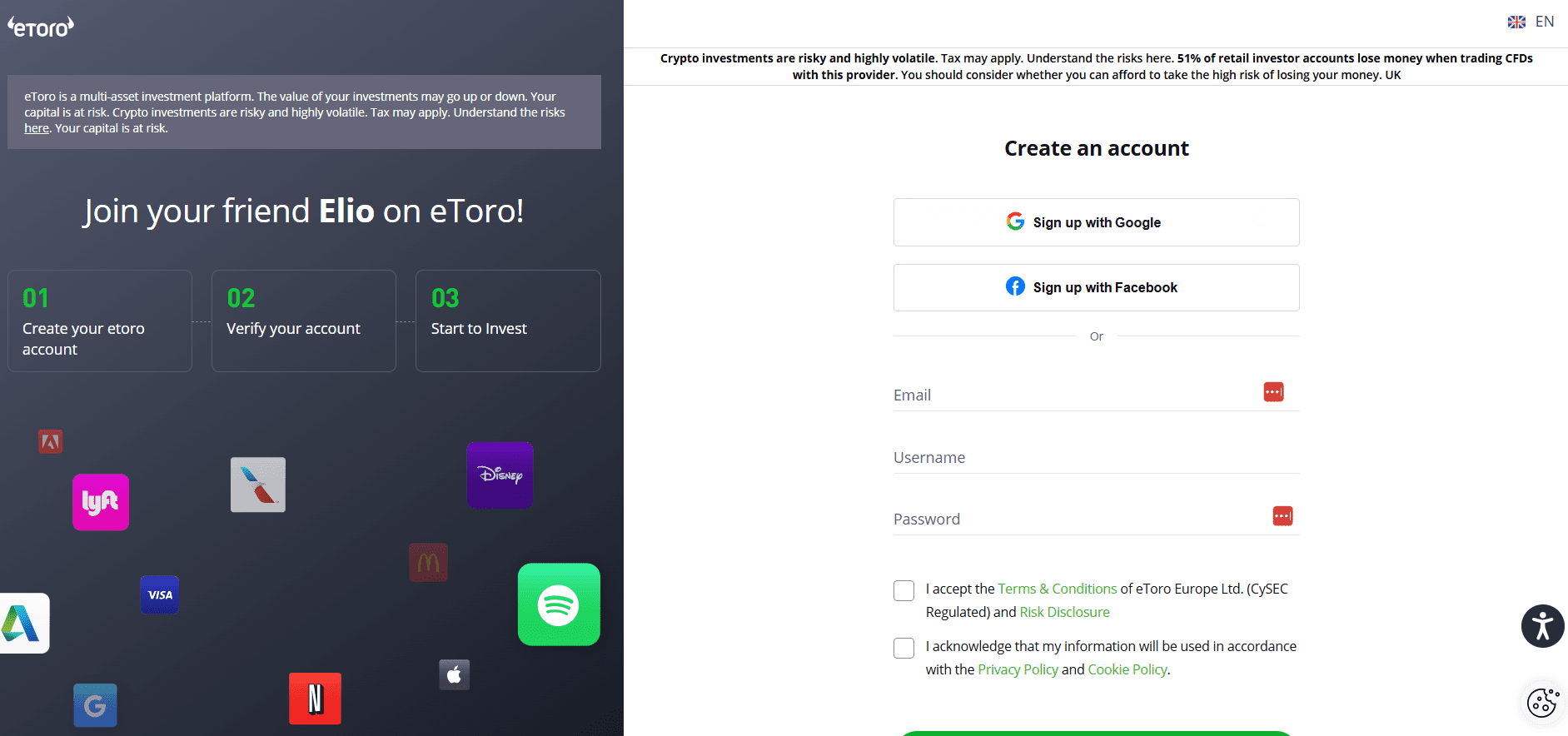 Join your friend Elio on eToro!