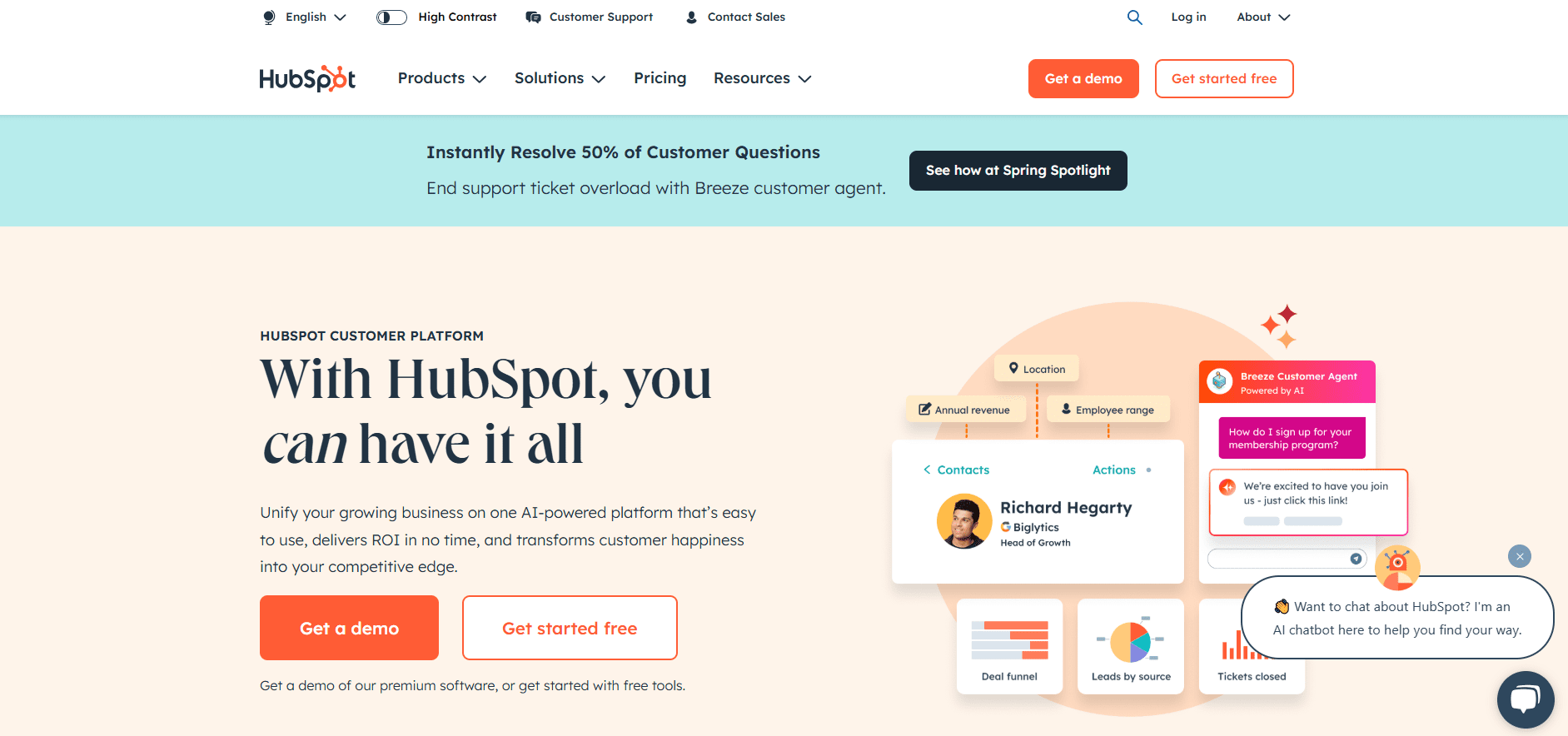 Learn more about starting your business with HubSpot.