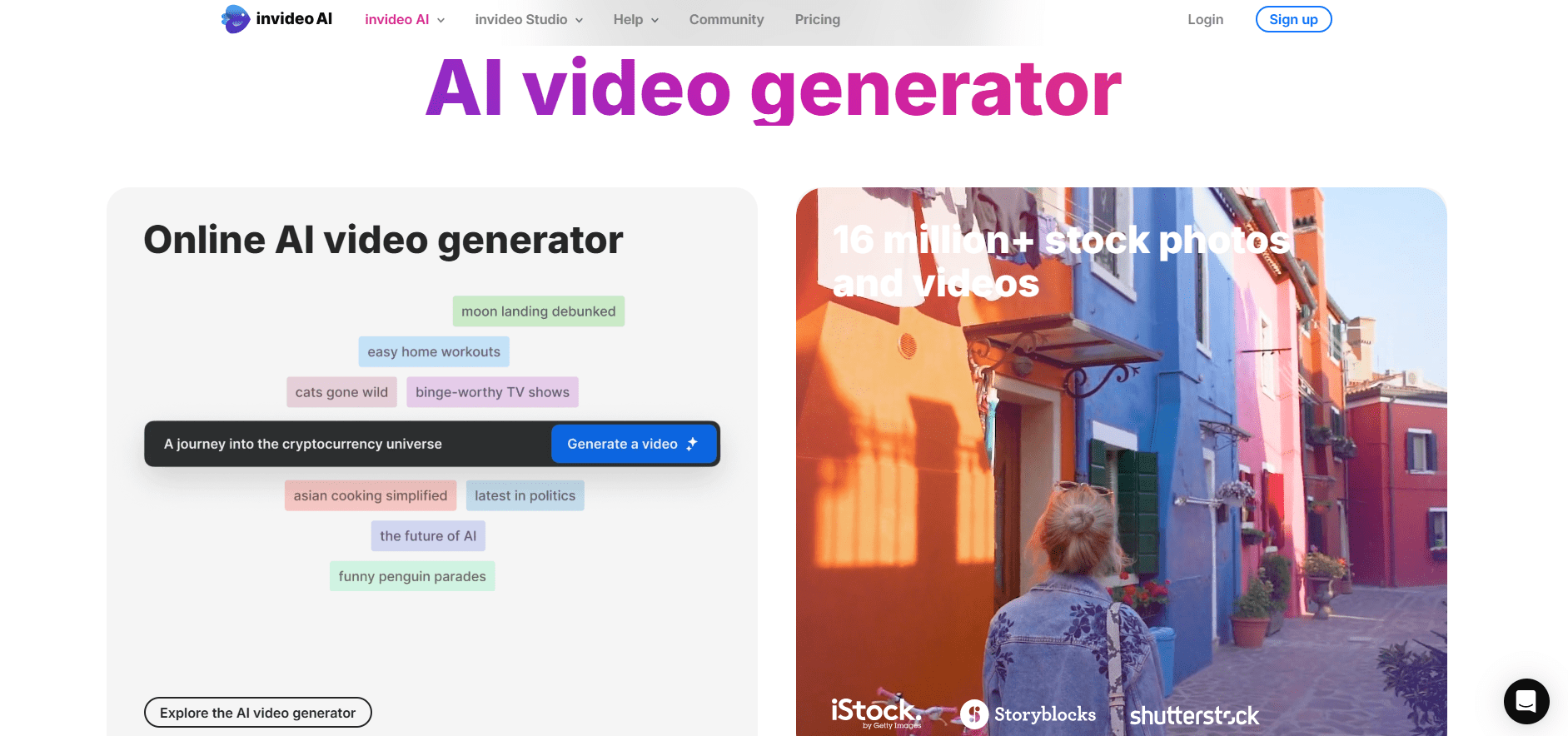 Video creation: InVideo - For stunning travel videos