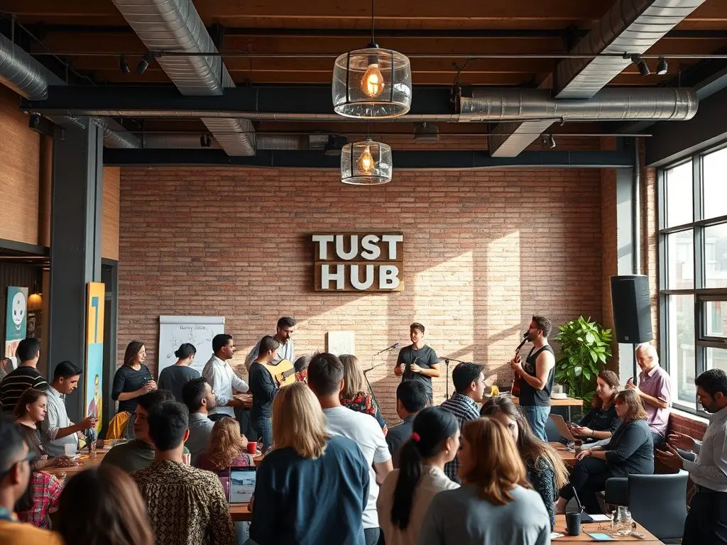 For instance, The Music Hub in Downtown regularly hosts community-driven events and workshops