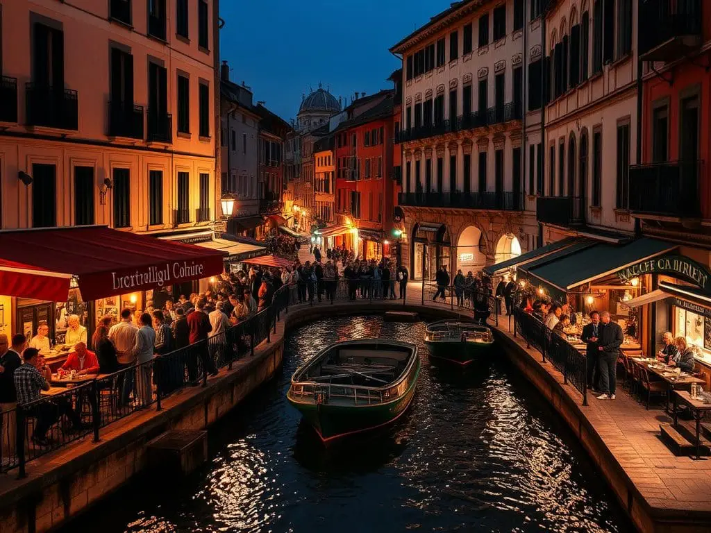 Navigli District (Evening Entertainment)
Mag Café for aperitivo
El Brellin for traditional Milanese dinner
Naviglio Grande for evening walks