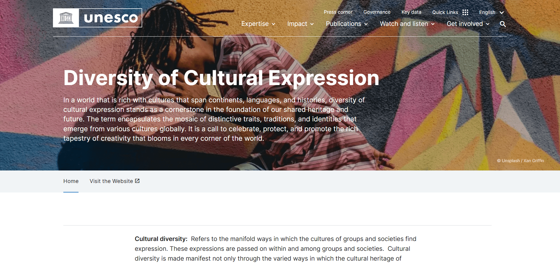 Read about cultural expressions.