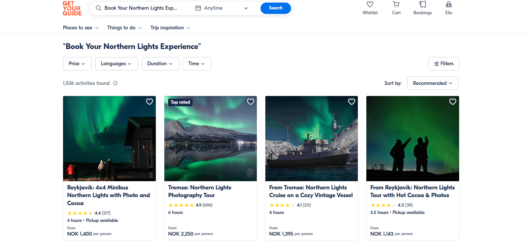 Book Your Northern Lights Experience