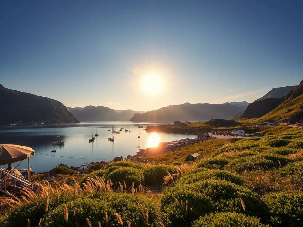 The long days filled with outdoor activities and vibrant energy are particularly special. You can enjoy the midnight sun in Norway.