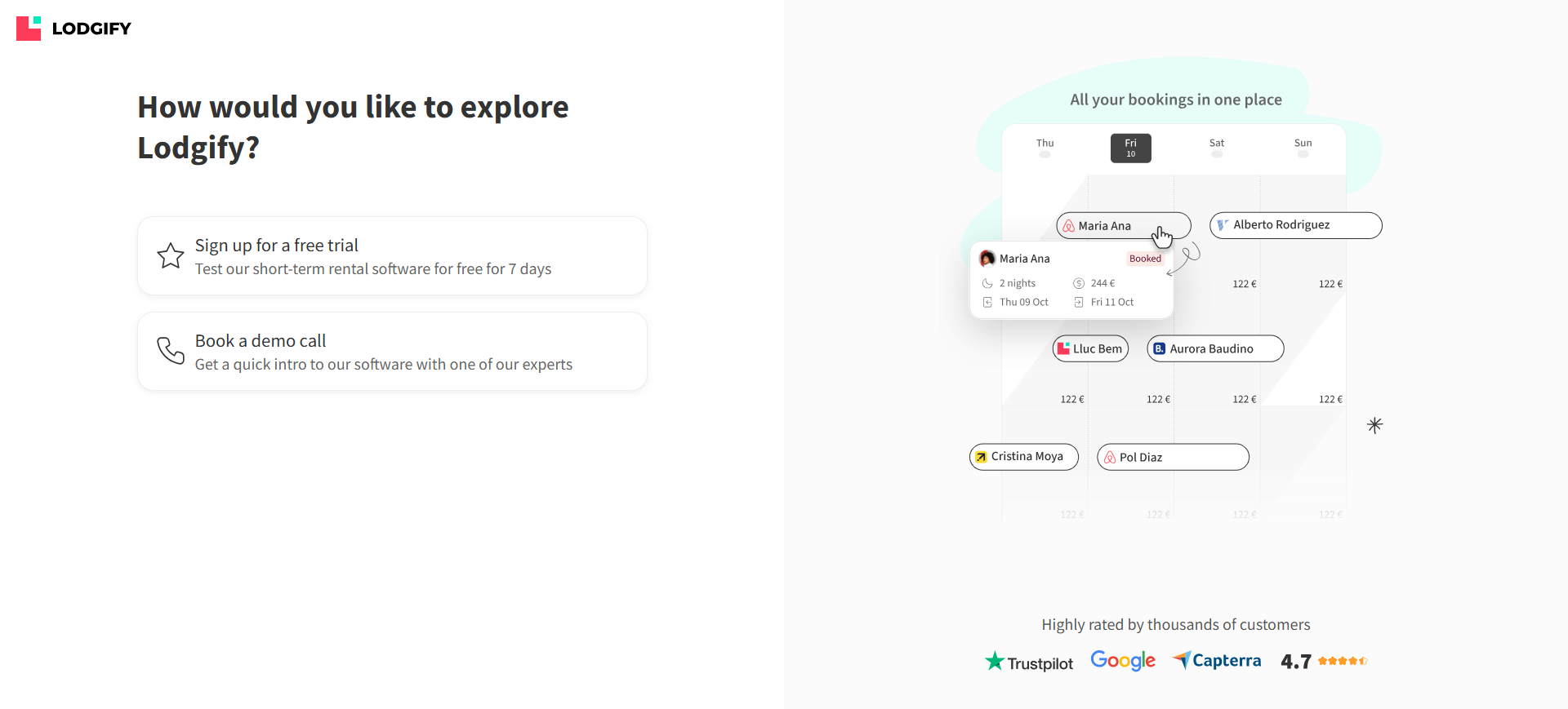 Start your free Lodgify trial here