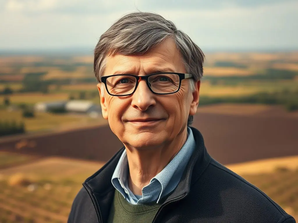 According to The Land Report's 2025 analysis, Gates ranks 43rd among America's largest landowners