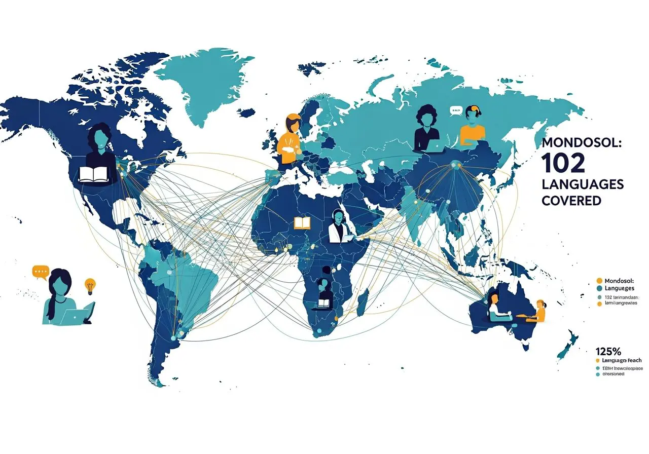 Personalized language coaching across 102 languages with Mondosol