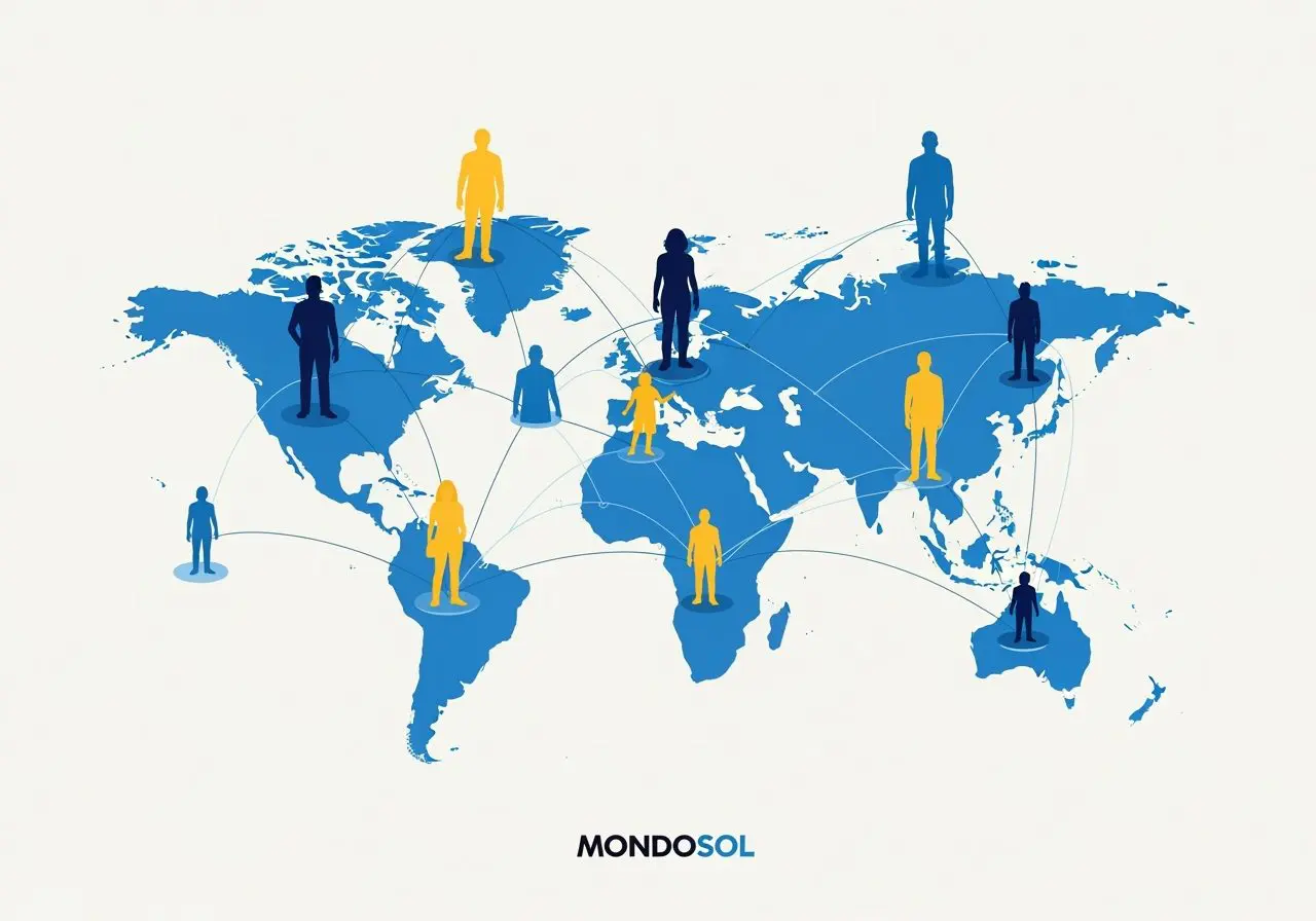 Mondosol's network of multilingual language guides across 102 languages