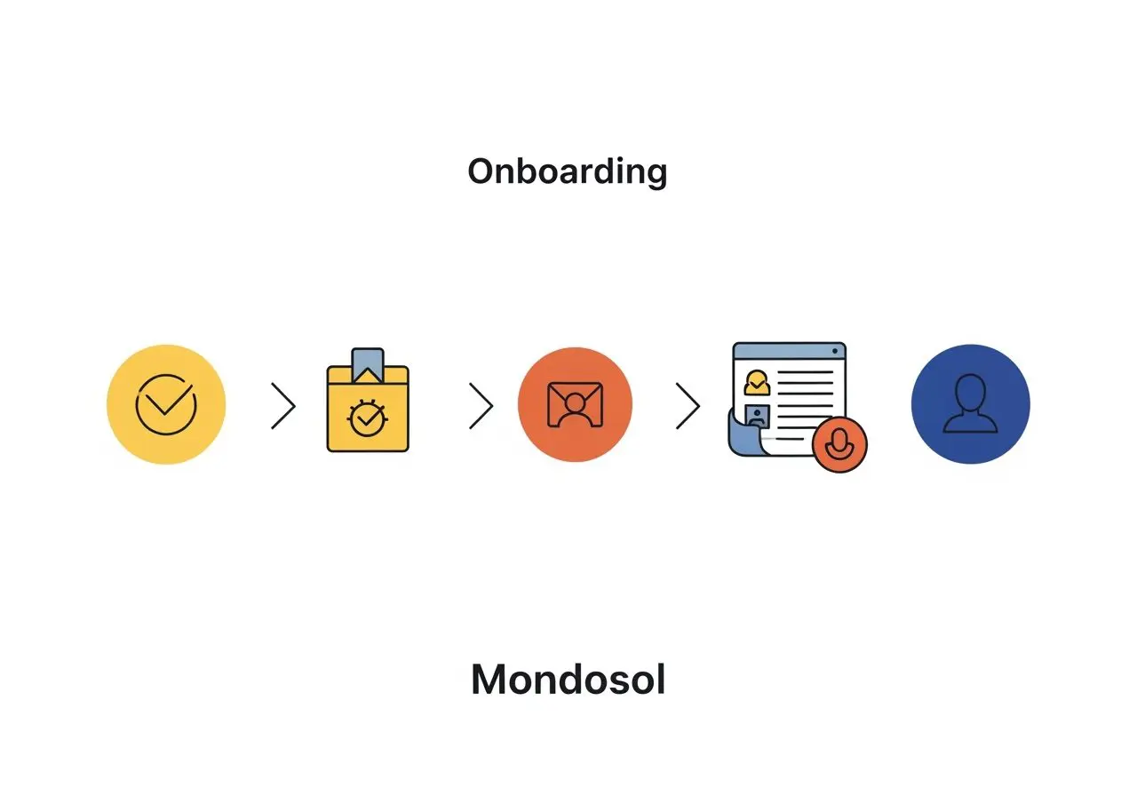 Mondosol host signup and onboarding initial dashboard