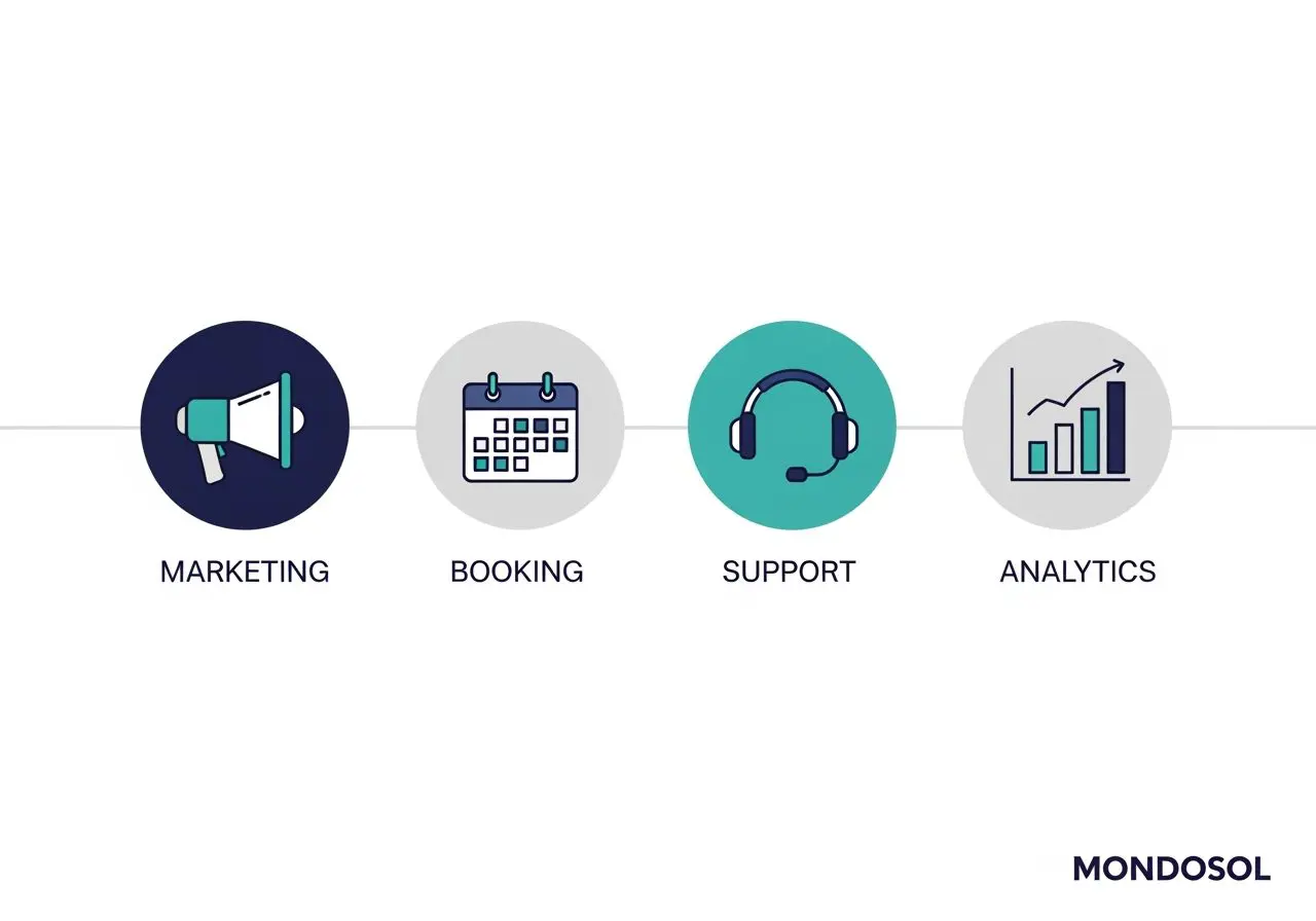Mondosol comprehensive host services and platform features