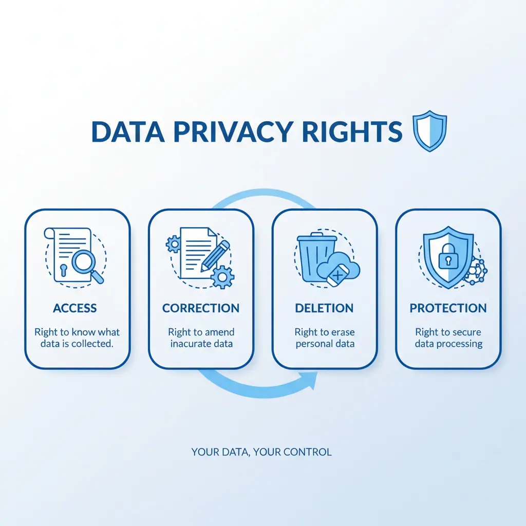 Comprehensive visualization of individual data privacy rights