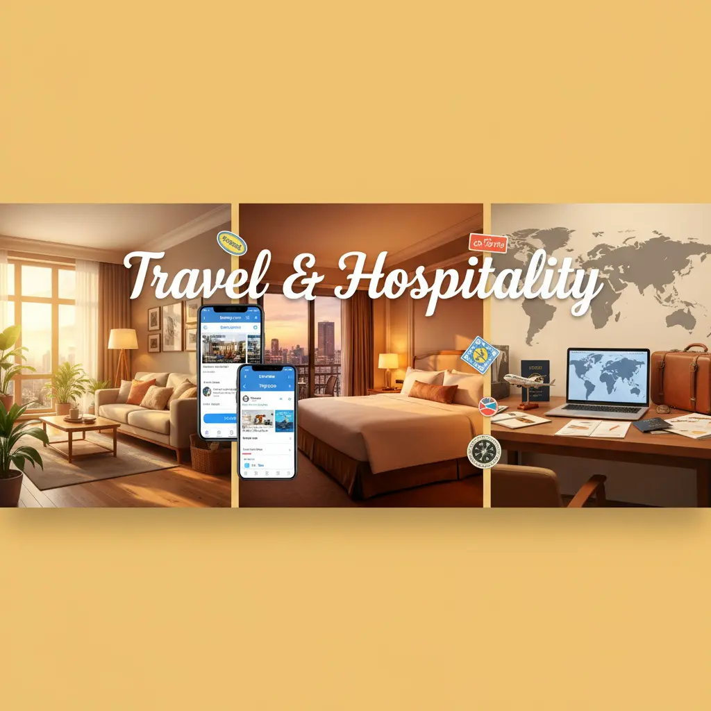Travel and hospitality platforms - Airbnb, Booking.com, and Trip.com for property management